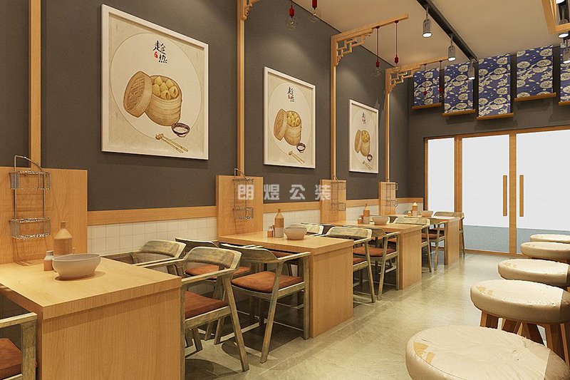 30平方餐館裝修預(yù)算需要多少錢？小型餐飲店效果圖